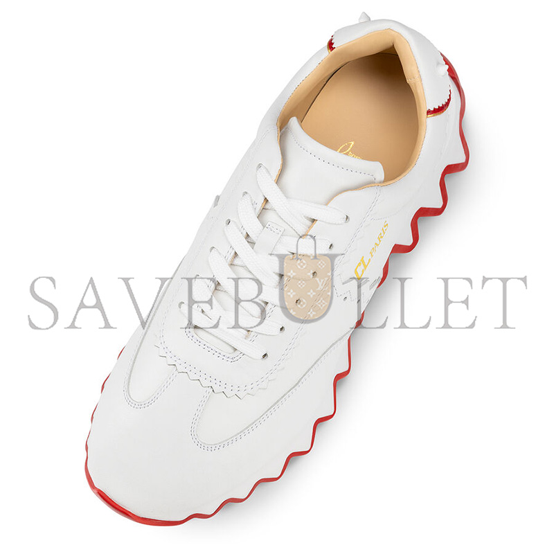 CHRISTIAN LOUBOUTIN LOUBISHARK CALFSKIN SNEAKERS WHITE 3200517WH43